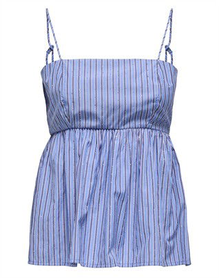 OnlAlva Strap Rhinestone Top - Perisan Jewel